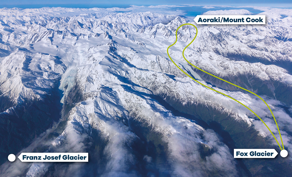 Fox Glacier to Mount Cook Glacier Helicopters